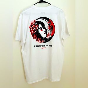 Rest Easy Dancing With The Devil TShirt L New